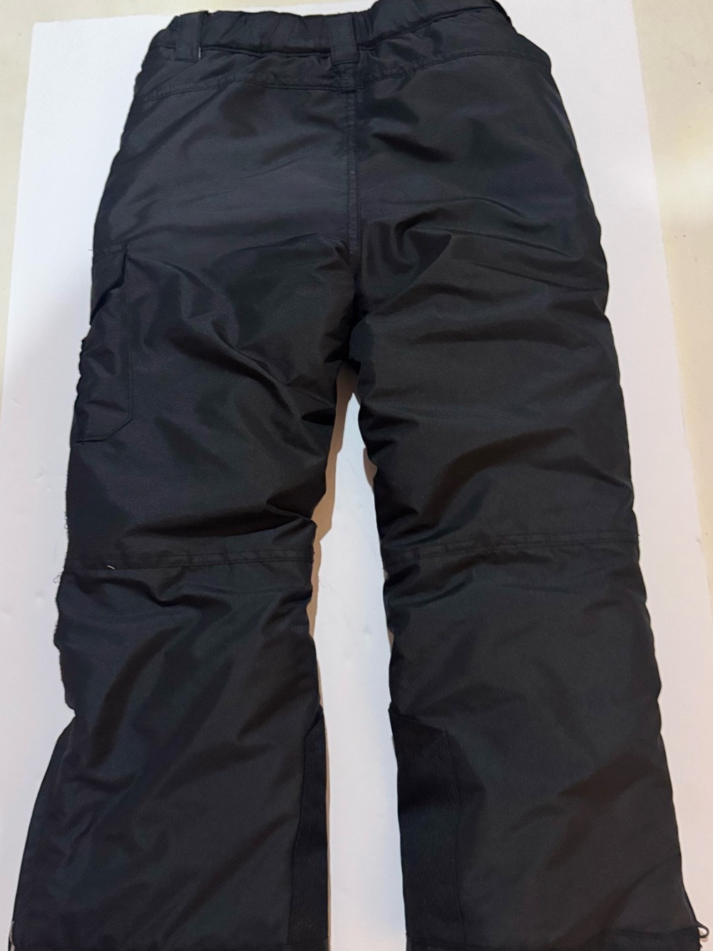 Kids Black Insulated Snow Pants
